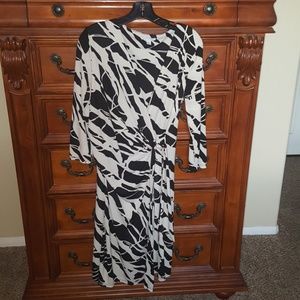 Wrap Black &White dress
